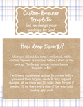 Custom Banner Mockup | Let Me Design For You | Service + Digital Download