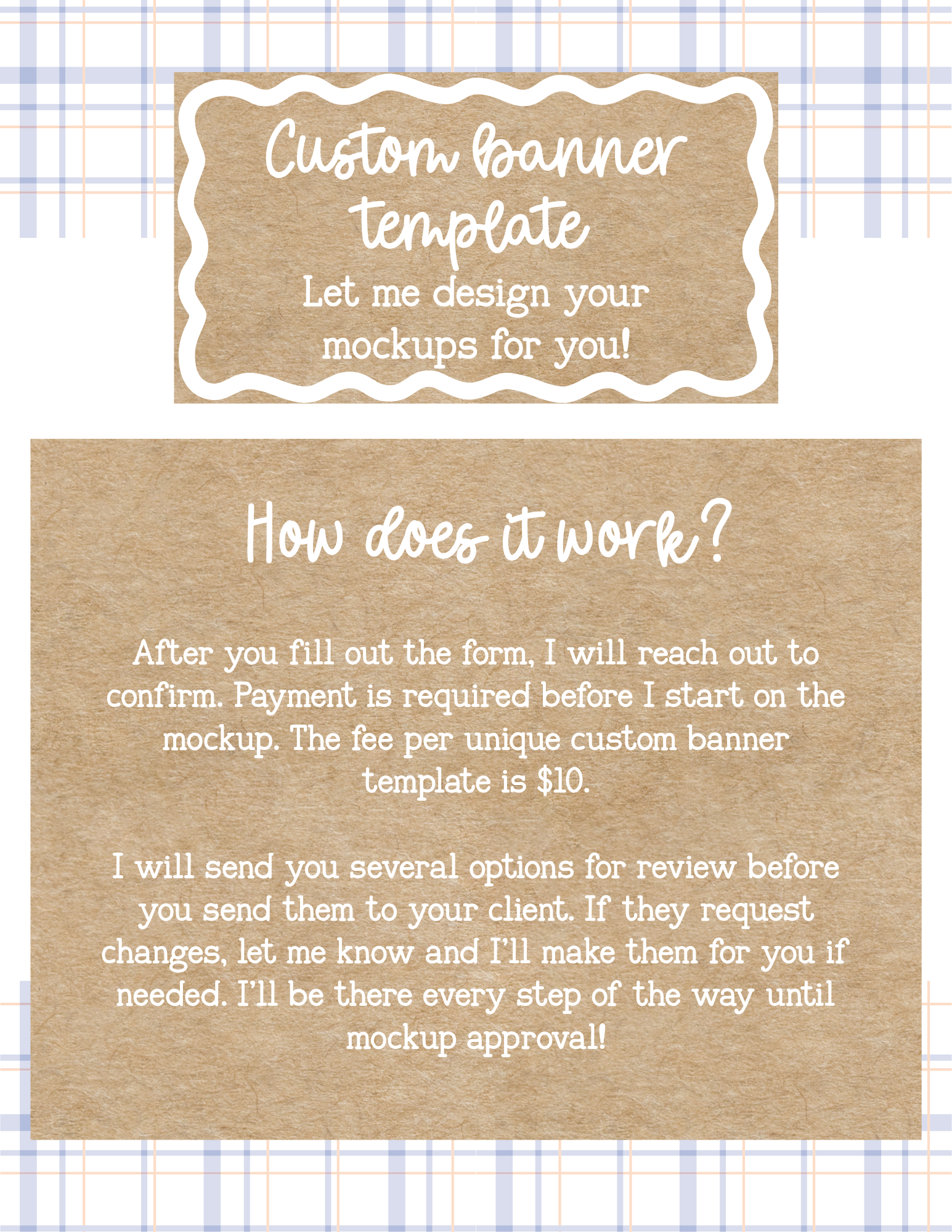 Custom Banner Mockup | Let Me Design For You | Service + Digital Download