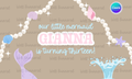 Mermaid + Pearls Themed Banner Template | Digital Download | Three Sizes Included