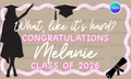 Pink Graduation Banner Template | Elle Woods Inspired |Digital Download | Three Sizes Included